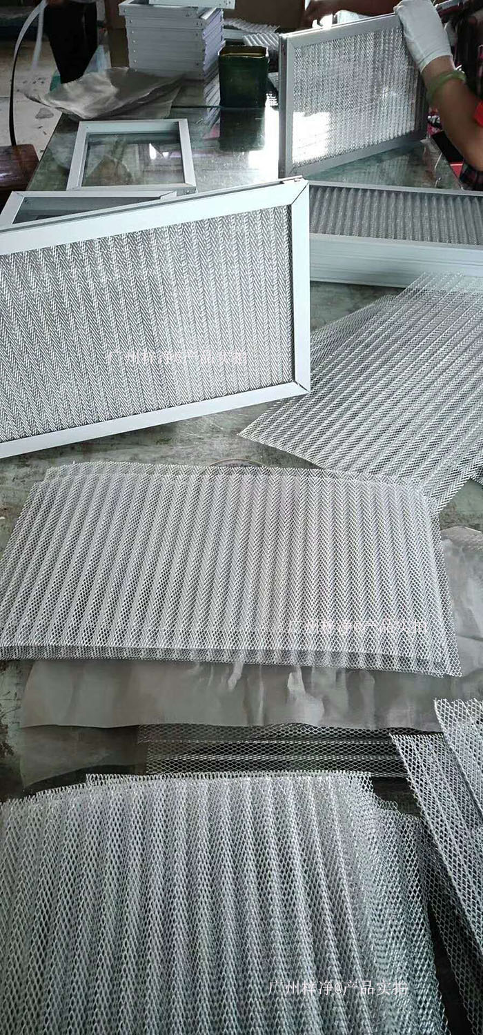 金屬網過濾器框架：鍍鋅鋼板、鋁合金或不銹鋼